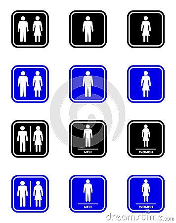 Toilet sign Vector Illustration