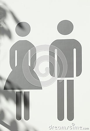 Toilet sign Stock Photo