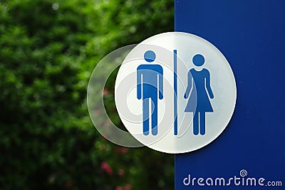 Toilet sign Stock Photo