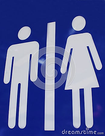 Toilet signs Stock Photo