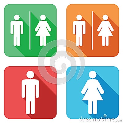 Toilet signs Vector Illustration