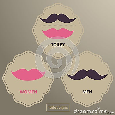 Toilet signs Vector Illustration