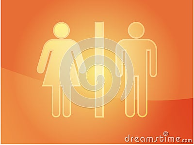 Toilet symbol illustration Vector Illustration