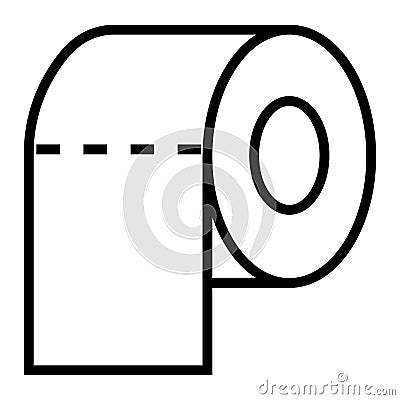 Toilet tissue paper roll icon Vector Illustration