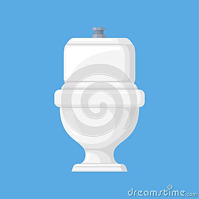 Toilet vector illustration in a flat style Vector Illustration