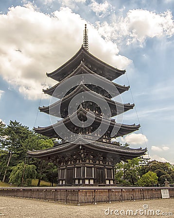 Toji Pagoda in Kyoto, Japan. Stock Photo