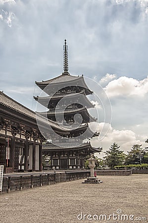 Toji Pagoda in Kyoto, Japan. Stock Photo