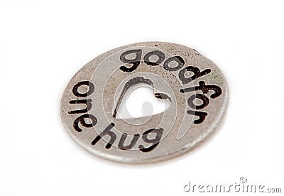 Token hug coin Stock Photo