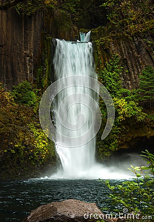 Toketee Falls Douglas County Oregon Stock Photo