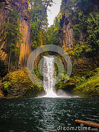 Toketee Falls Douglas County Oregon Stock Photo