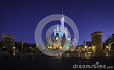 Tokyo Disneyland Castle Editorial Stock Photo