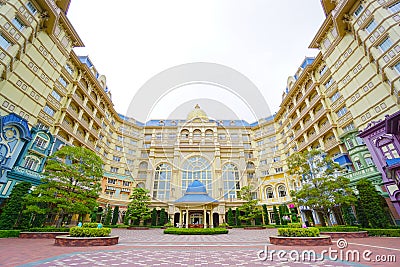 Tokyo Disneyland Hotel located in front of the Tokyo Disneyland in Chiba, Japan Editorial Stock Photo