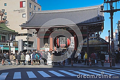 Nov 30 2023 Tokyo Japan Asakusa Temple. One of Tokyo famous landmark Editorial Stock Photo