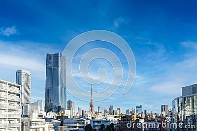 Panoramic view of Tokyo, Japan Editorial Stock Photo
