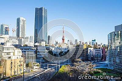 Panoramic view of Tokyo, Japan Editorial Stock Photo