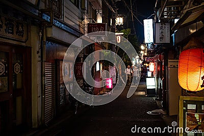 Tokyo, Japan - 09/16/2018: The lively streets of downtown Nakano Editorial Stock Photo