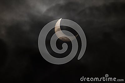 Tokyo, Japan - May 21: Annular eclipse Editorial Stock Photo