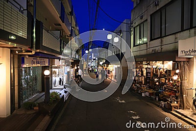 Lower Kitazawa or Shimokitazawa is one of famous shopping street Editorial Stock Photo