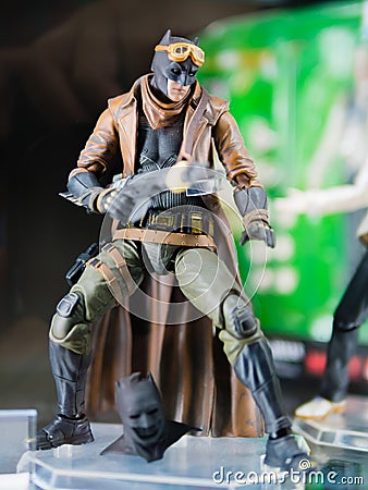 Tokyo, Japan - October 30, 2018: Close up of Batman figure on di Editorial Stock Photo