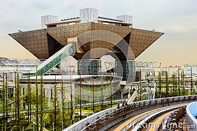 Tokyo, Japan, Odaiba. international exhibition centre. Editorial Stock Photo