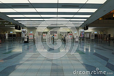 Haneda Airport International Passenger Terminal Departure Lobby Departure Immigration Editorial Stock Photo