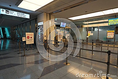 Haneda Airport International Passenger Terminal Departure Lobby Departure Immigration Editorial Stock Photo