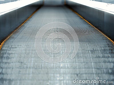 Moving walkway or autowalk or moving pavement or moving sidewalk or people-mover or travolator o Stock Photo