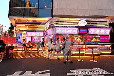 TOKYO, JAPAN : Takeshita Street(Takeshita Dori) Editorial Stock Photo