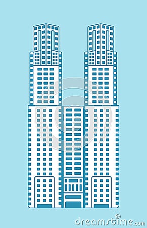 Tokyo landmark building. illustration | Tokyo Metropolitan Government Vector Illustration