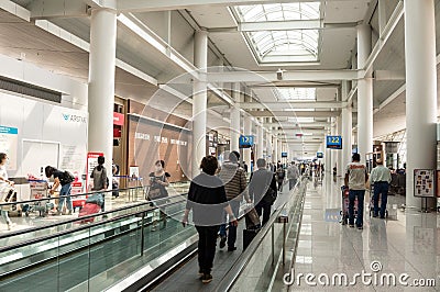 Tokyo Narita Airport Travelator Editorial Stock Photo