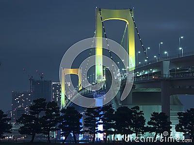 Tokyo rainbow bridge Stock Photo