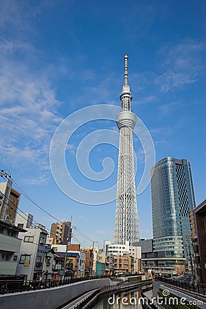 Tokyo Sky Tree construction completed Editorial Stock Photo