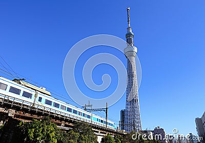 Tokyo skyline Editorial Stock Photo