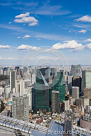 Tokyo with skyline in Tokyo Japan Editorial Stock Photo