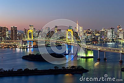 Tokyo Skyline Editorial Stock Photo