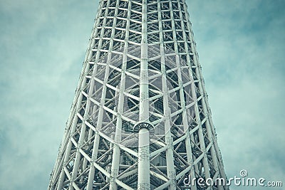 Tokyo skytree famous destination from bottom view Editorial Stock Photo