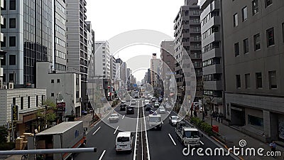 Tokyo street road market building car truck urban Editorial Stock Photo