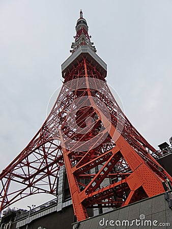 the tokyo tower in japan Stock Photo