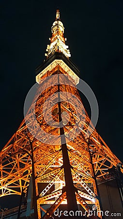 tokyo tower tokyo japan 2019 travle Editorial Stock Photo