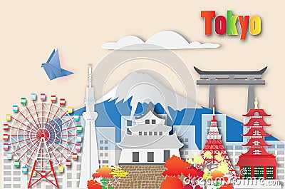 Tokyo travel ,vector illustration Vector Illustration