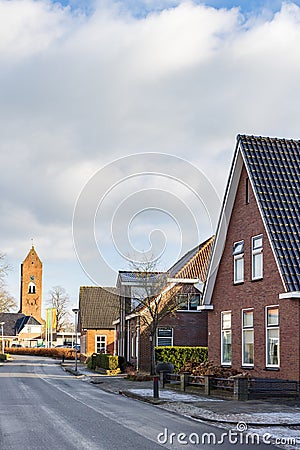 Cityscape village Groningen Stock Photo