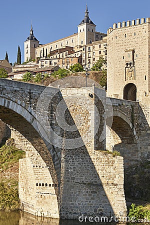 Toledo architecture. Spanish medieval historic world heritage site Stock Photo