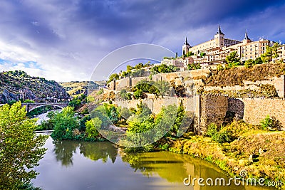 Toledo, Spain Old Town Skyline Stock Photo