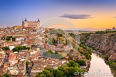 Toledo Spain Skyline Stock Photo