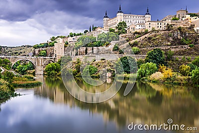 Toledo, Spain on the Tagus River Stock Photo