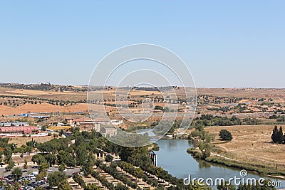 Toledo, Spain Town Skyline Stock Photo