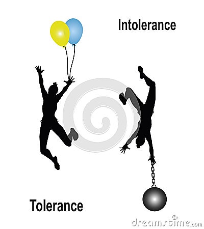 Tolerance Intolerance Stock Photo