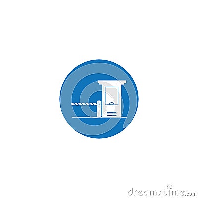 toll gate icon Vector Illustration