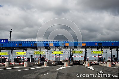 Toll road Stock Photo