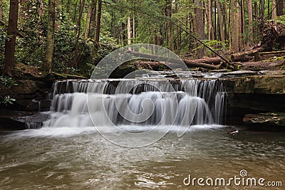 Tolliver Falls in Maryland Stock Photo